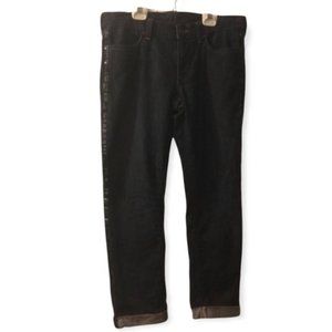 Old Navy Diva Sequin Stripe Cropped Jeans Size 8